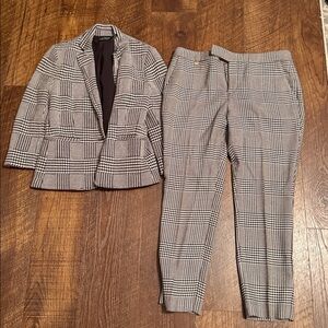 Lauren by Ralph Lauren houndstooth blazer (size 8P) and dress pants (size 10P)